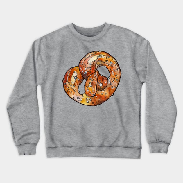 Soft Pretzel Crewneck Sweatshirt by JenTheTracy